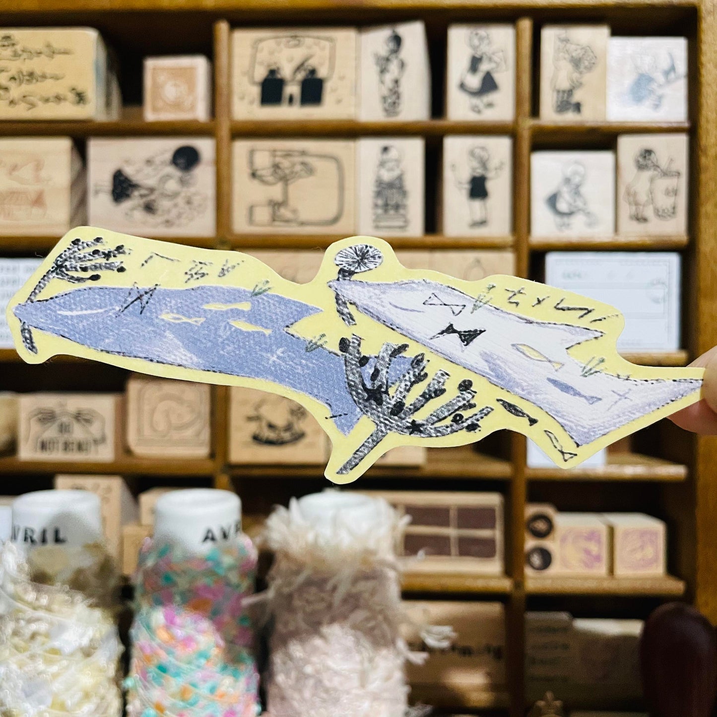 misshoegg Market-only Waterproof Whale Sticker