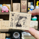 misshoegg Afternoon Tea Day 1 Illustrated Wood Stamp