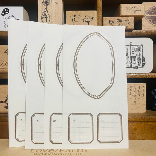 OURS Studio Shell Label Letterpress Sample Papers