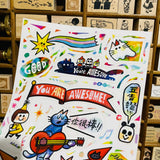 Dayuyoyo You're Awesome A5 Sticker Sheet