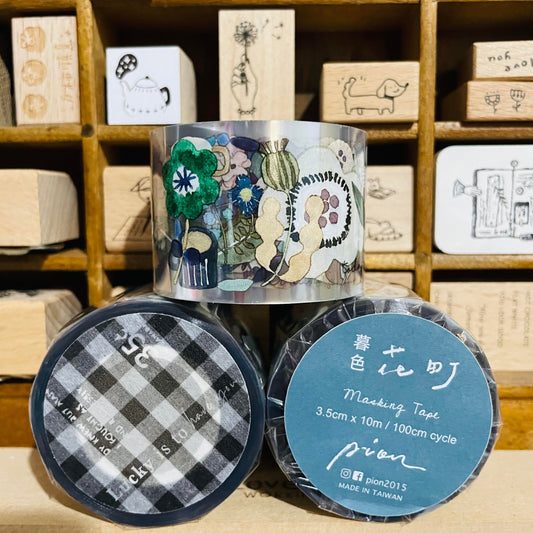 Pion Twilight Flower Town PET Tape Roll or Sample