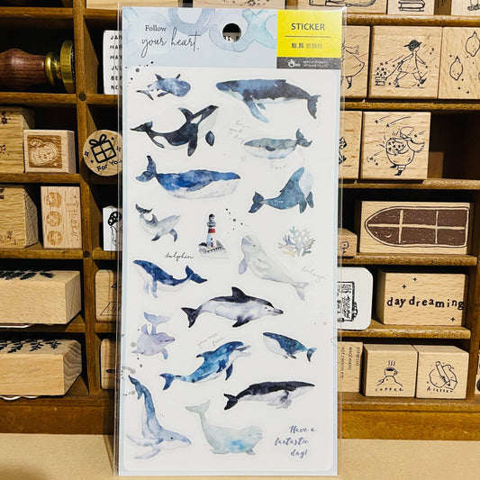 BERG x Pion Orca and Whales Sticker Sheet