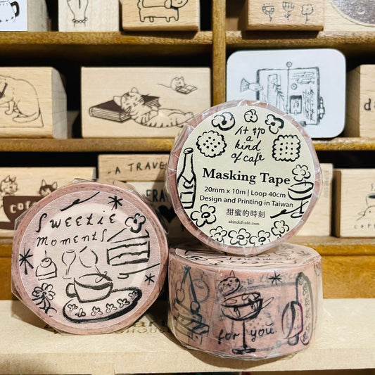 a kind of cafe Sweetie Moments Masking Tape Roll and Samples