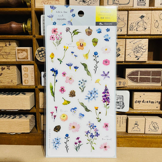BERG x Pion Plants Flowers Sticker Sheet
