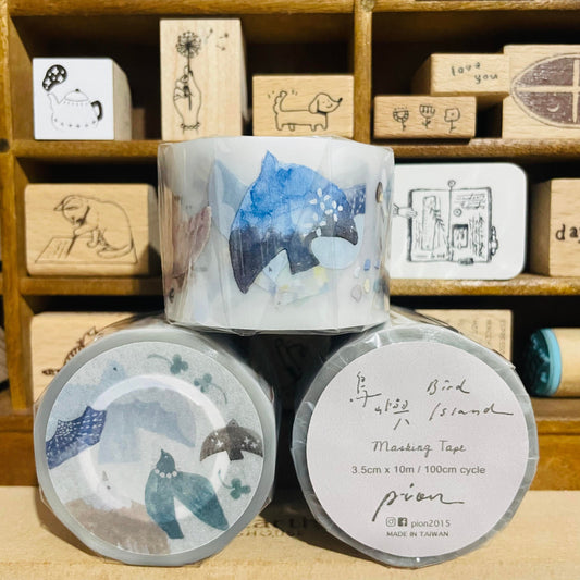 Pion bird island PET Tape Sample and Full Roll