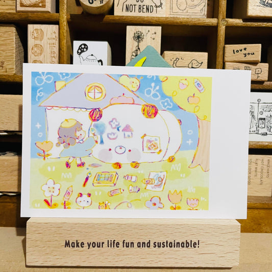 Wooqiart  Snapcard Paper Print #1