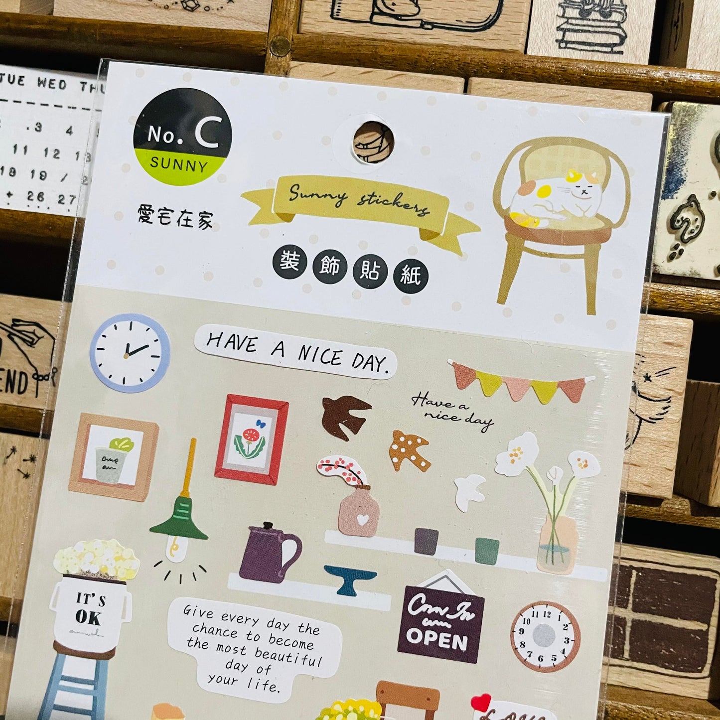 SUNNY Daily Zakka Sticker Sheet