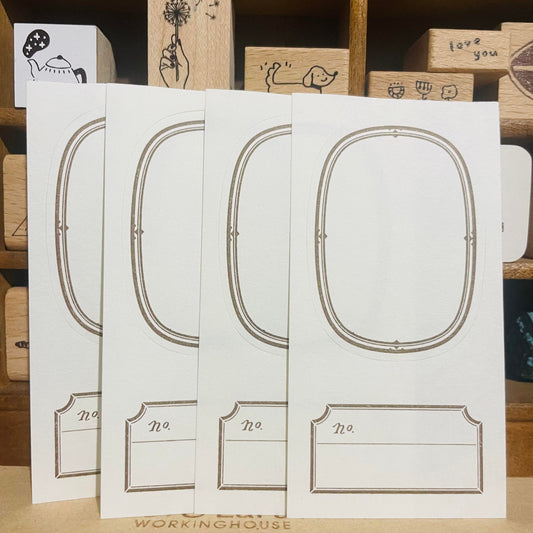 OURS Studio Ellipse Label Letterpress Sample Papers