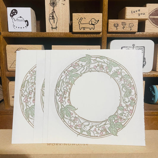 OURS Studio Wild Grape Frame Letterpress Sample Papers