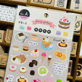 SUNNY Sweets Dessert Sticker Sheet