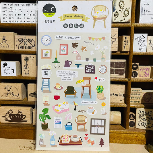 SUNNY Daily Zakka Sticker Sheet