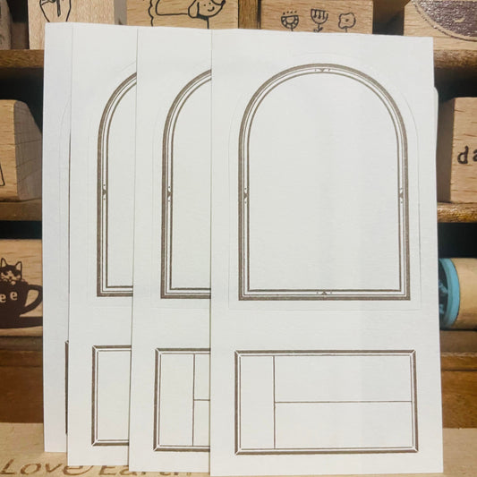 OURS Studio Window Label Letterpress Sample Papers