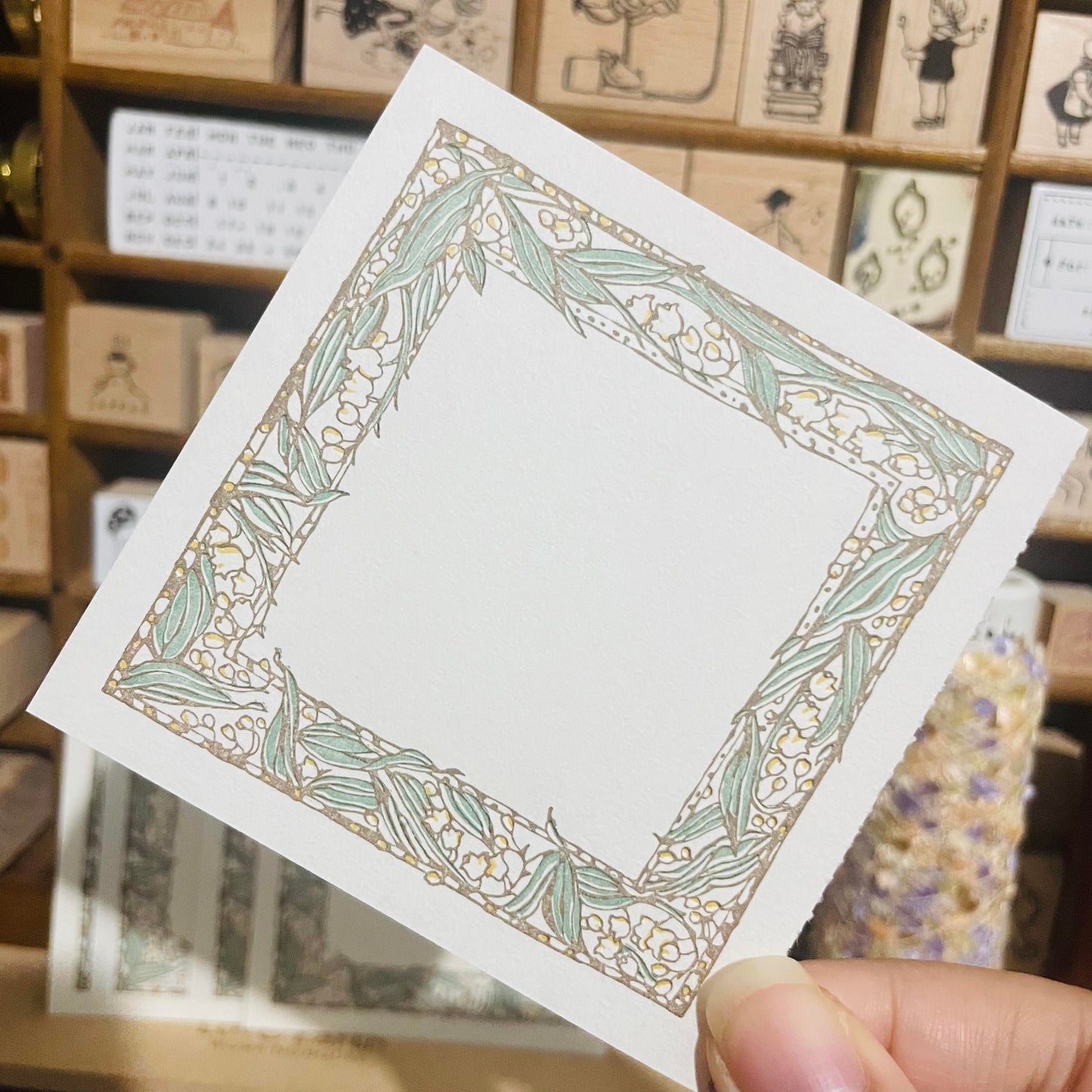 OURS Studio Muguet Frame Letterpress Sample Papers