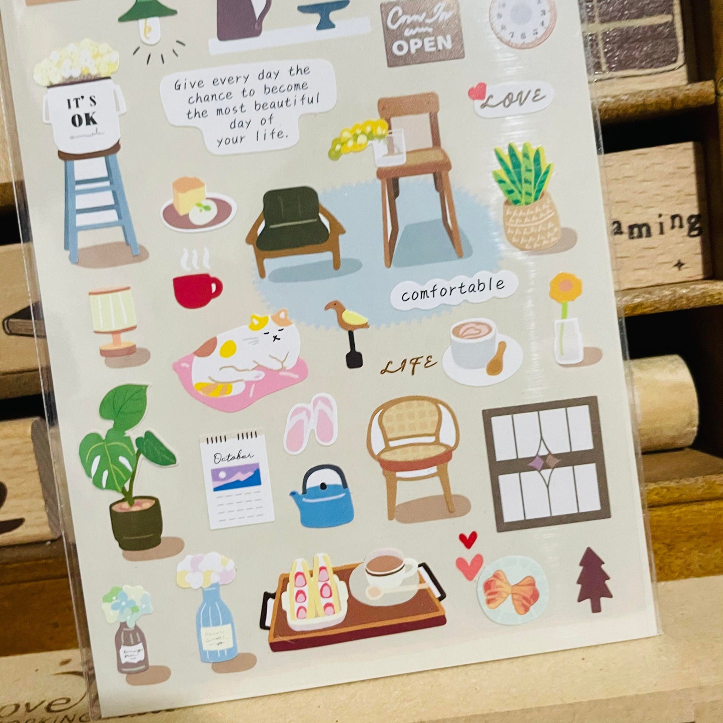 SUNNY Daily Zakka Sticker Sheet