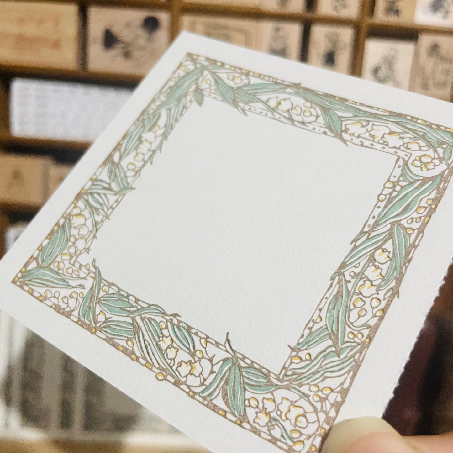 OURS Studio Muguet Frame Letterpress Sample Papers