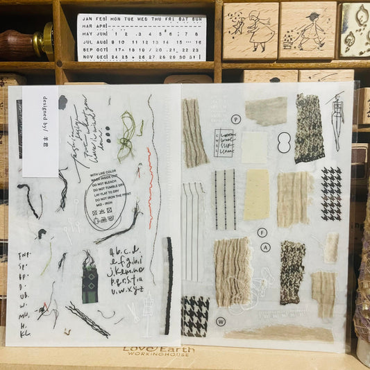 somesortoffern Fabric Transfer Sticker Sheet Pack