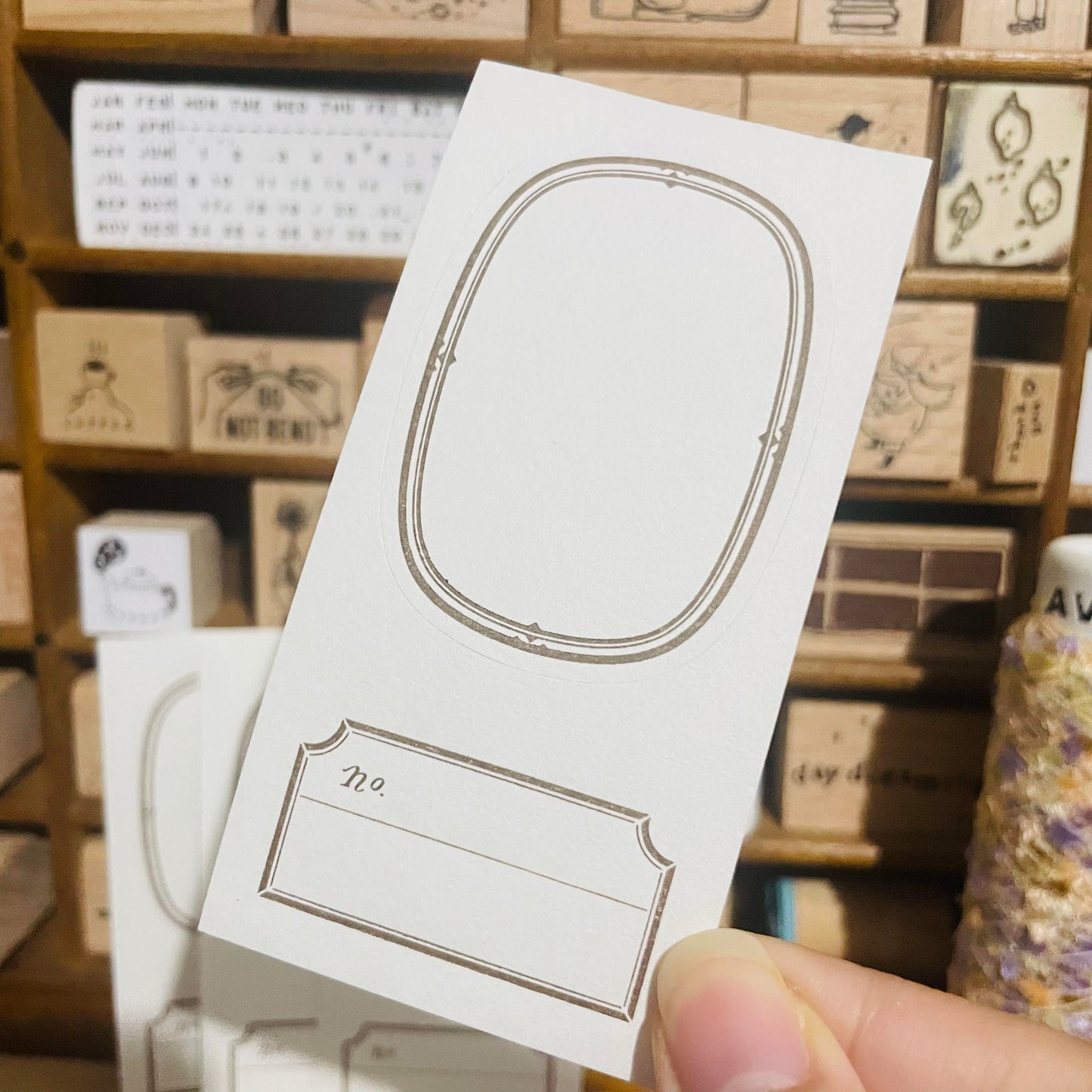 OURS Studio Ellipse Label Letterpress Sample Papers