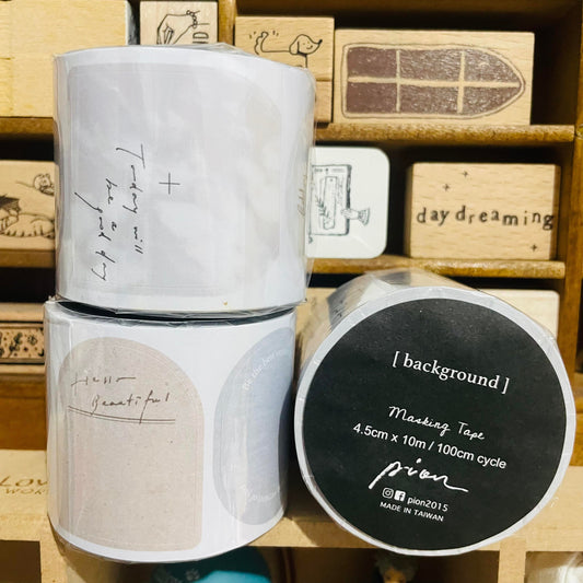 Pion background paper Tape Roll or Sample