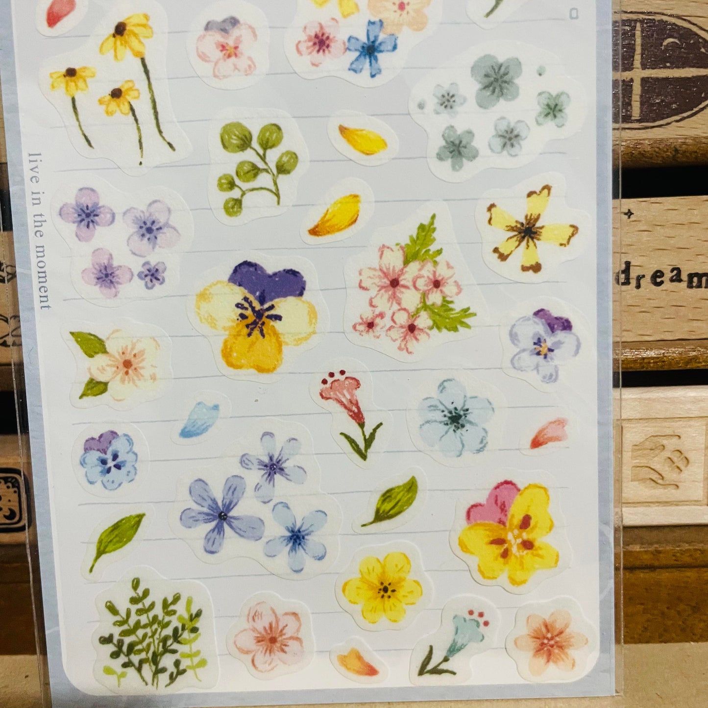 BERG Colorful Flowers Sticker Sheet