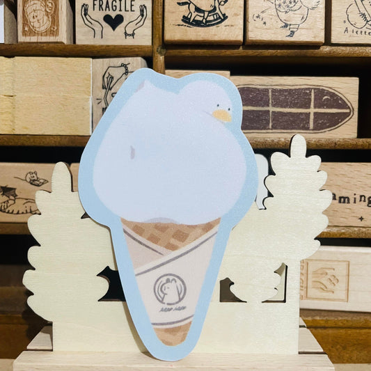 Sky Coffee Duck Ice Cream Waterproof Big Sticker