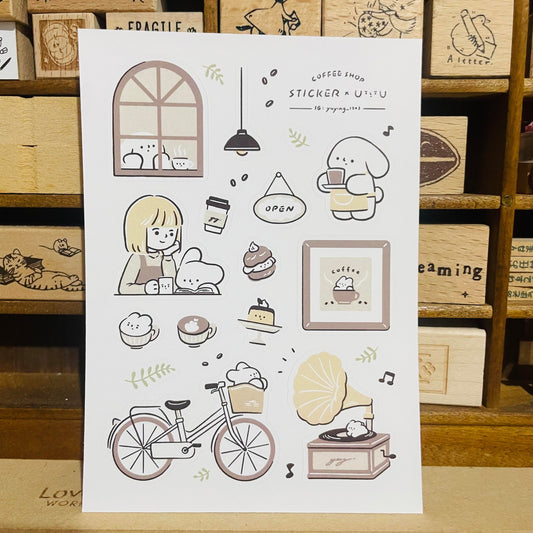 YuYing Cafe Sticker Sheet