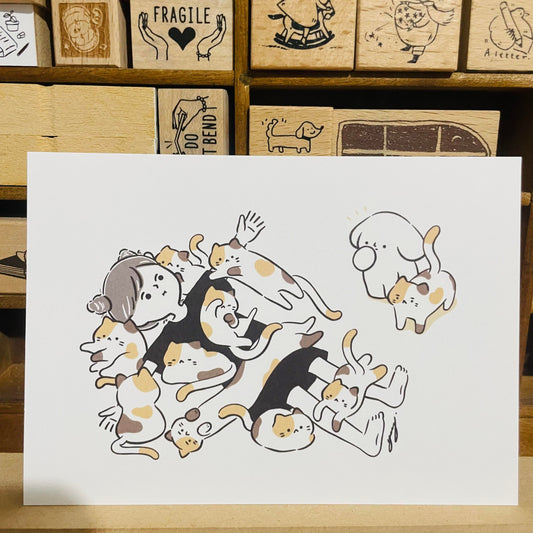 YuYing Cats Cats Cats Postcard