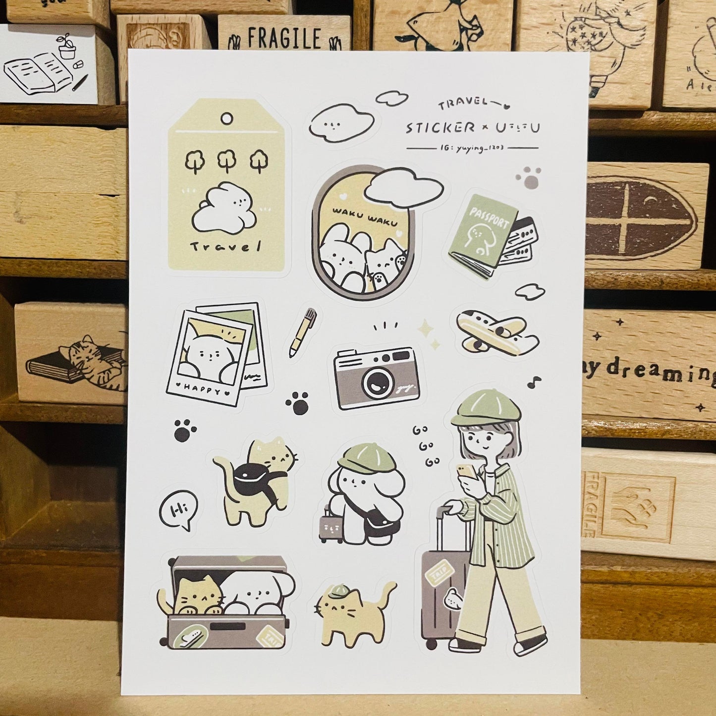 YuYing Travel Sticker Sheet