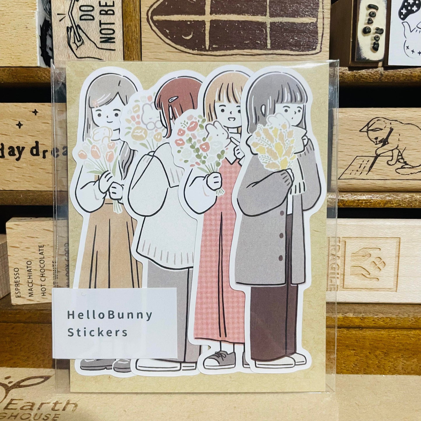 YuYing Flower Girls Sticker Flake Pack