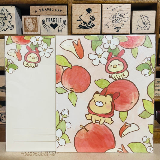 Little Popcorn Apple Postcard