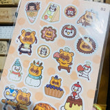 Furafurabushi Gold Foiled Sticker Sheet