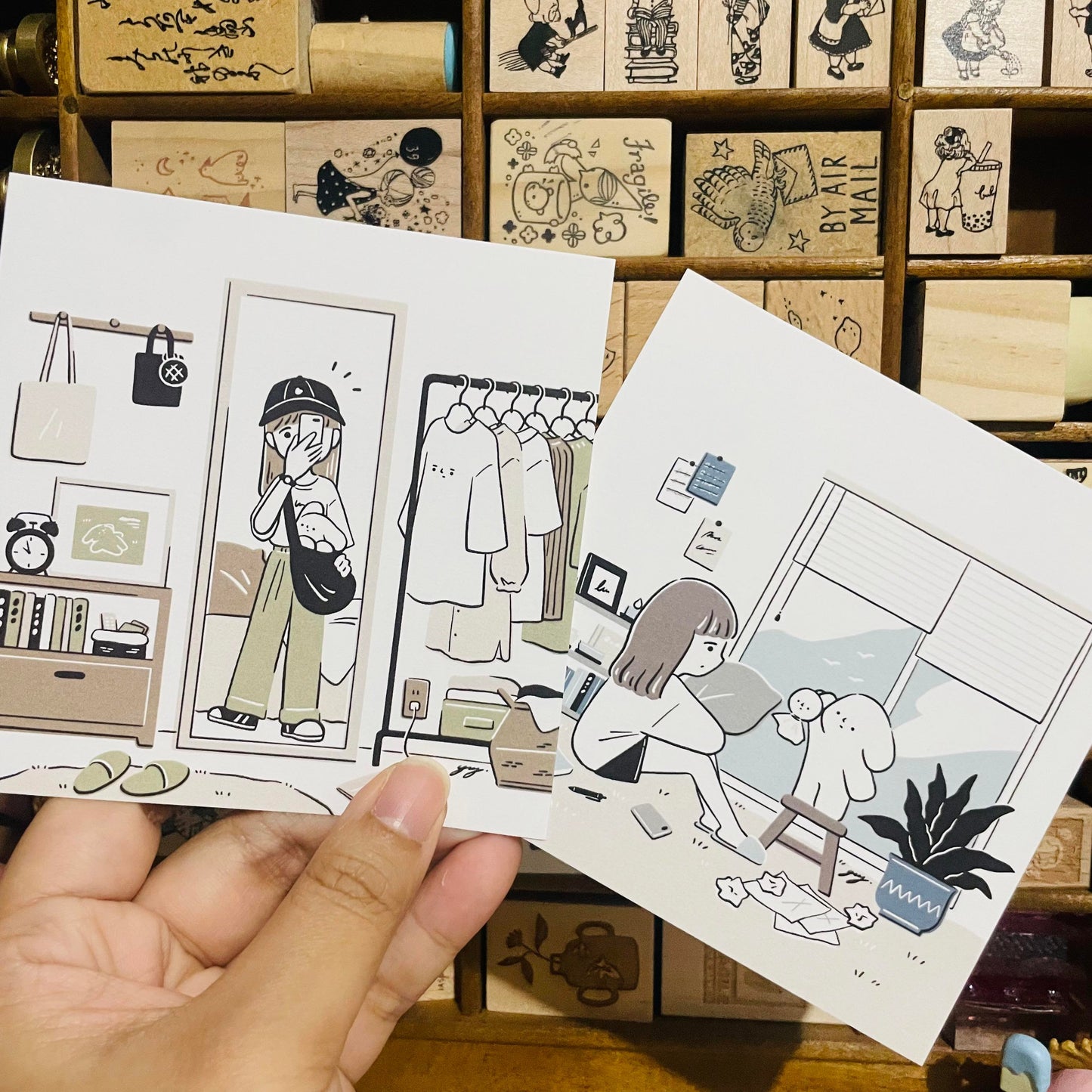 YuYing Square Print Postcard Set #2