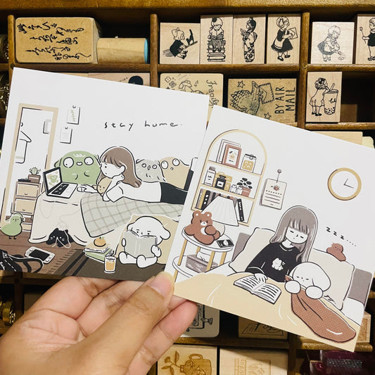 YuYing Square Print Postcard Set #1