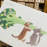 Davidcookslove Christmas Brocoli Tree Postcard
