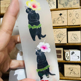 Davidcookslove Flower Cats PET Tape Samples and Rolls