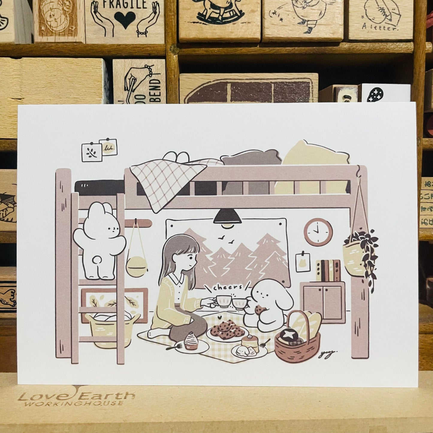 YuYing Cheers Postcard