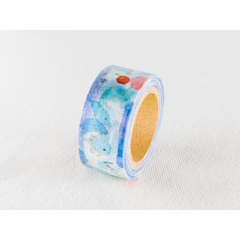 Liang Feng Watercolor Bird Washi Masking Tape Roll