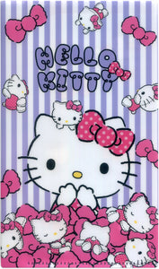 Hello Kitty Purple Stripe Plastic File Folder