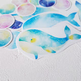 Fungus Girl Pastel Whales and Planets Sticker Flakes Pack