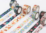 wwiinngg Twlight Forest Flowers Illustrated Washi Tape Roll