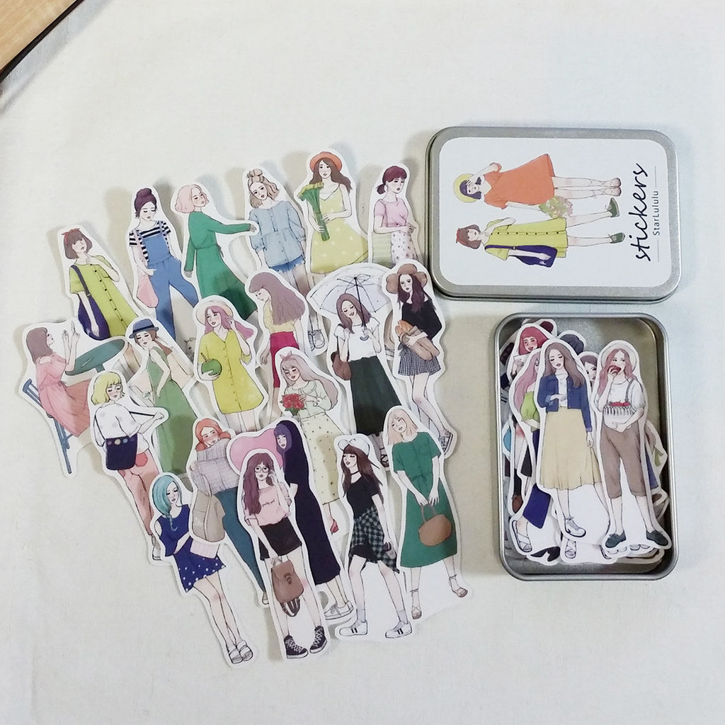 Starlululu Metal Tin Box Sticker Flakes