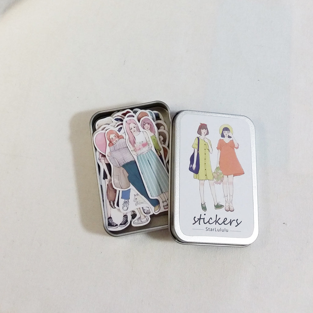 Starlululu Metal Tin Box Sticker Flakes