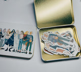La Dolce Vita A Faraway Journey Metal Tin Box Sticker Flakes
