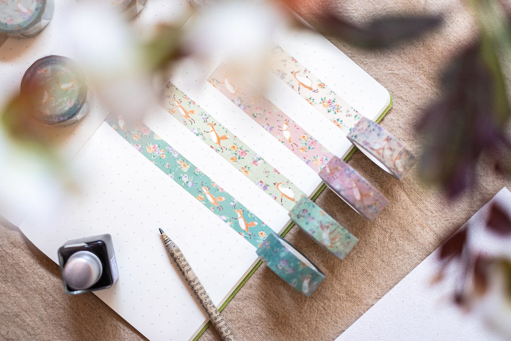 Hello Studio Chez Moi Dark Green Washi Masking Tape Roll