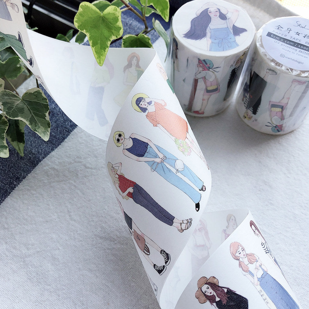 Starlululu Girls Washi Masking Tape Roll and Samples