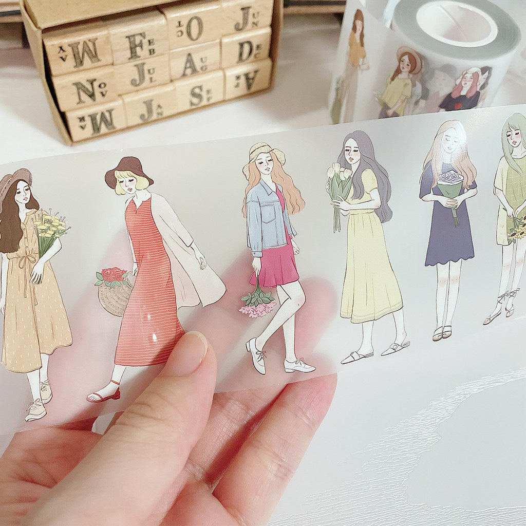 Starlululu Flower Girls PET Tape Roll and Samples