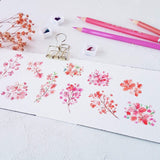 Fungus Girl Pastel Cherry Blossoms Sticker Flakes Pack