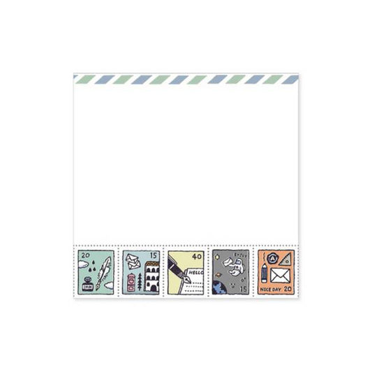 eric Sticky Note Pad Mail Themed