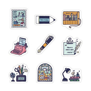 eric Sticker Flake Pack Stationery Themed