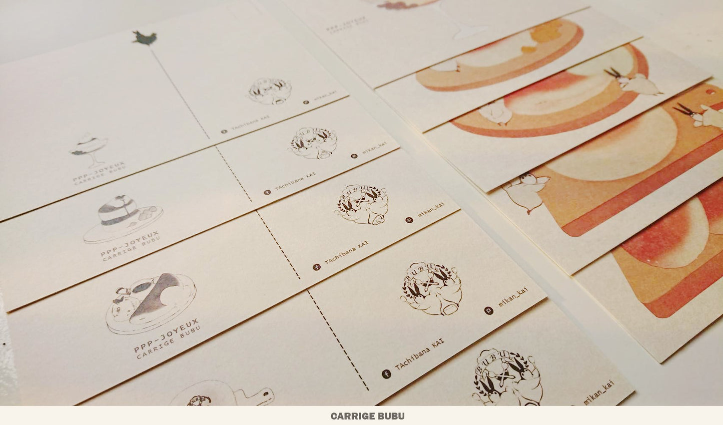 Bubukai PPP-Joyeux SET Paper Postcards