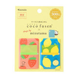 Mizutama Coco Fusen Sticky Notes Illustrated Fruits Design